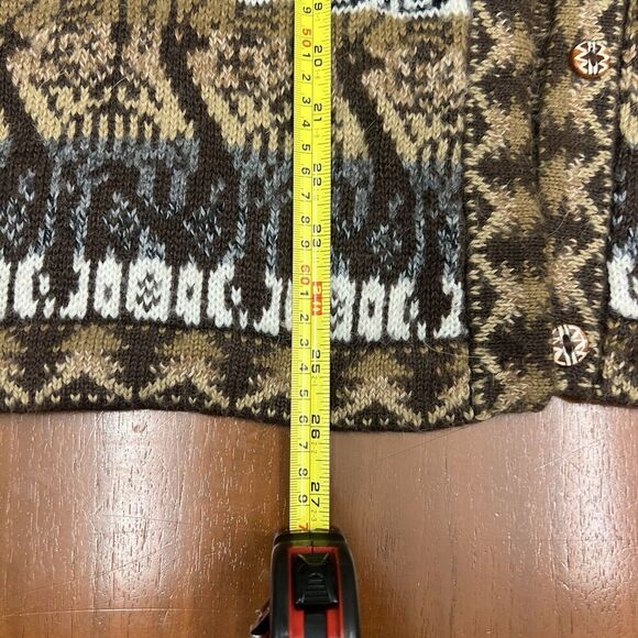 Peruvian Alpaca Connection 100% Alpaca Cardigan Sweater Artsy Boho Tribal XL - Picture 16 of 16